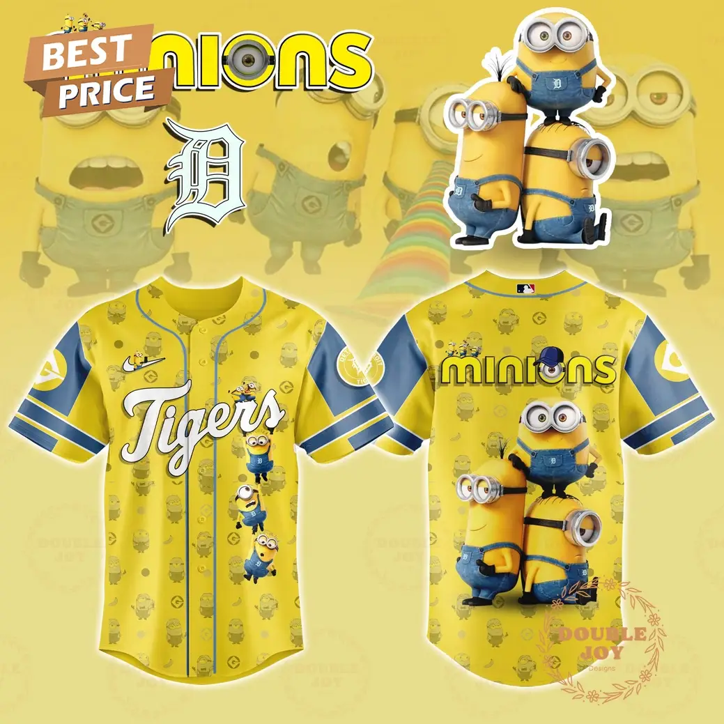 Detroit Tigers Minions 2025 Limited Edition Baseball Jersey