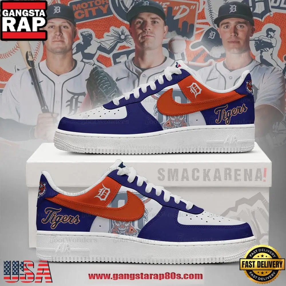 Detroit Tigers MLB Trending Sneakers Air Force 1 Low Top Shoes