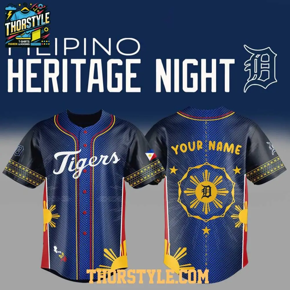 Detroit Tigers Pinoy Filipino Heritage 2025 Culture Baseball Jersey