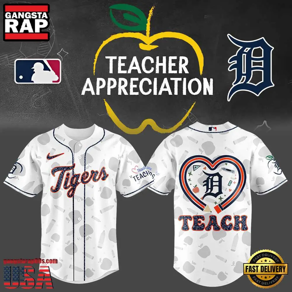 Detroit Tigers Teacher Appreciation 2025 Baseball Jersey