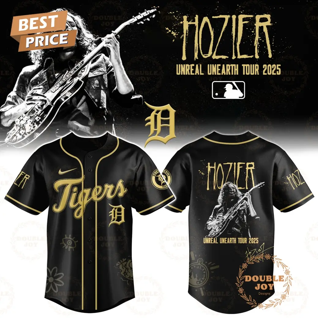 Detroit Tigers x HOZIER Tour 2025 Unreal Unearth Edition Baseball Jersey