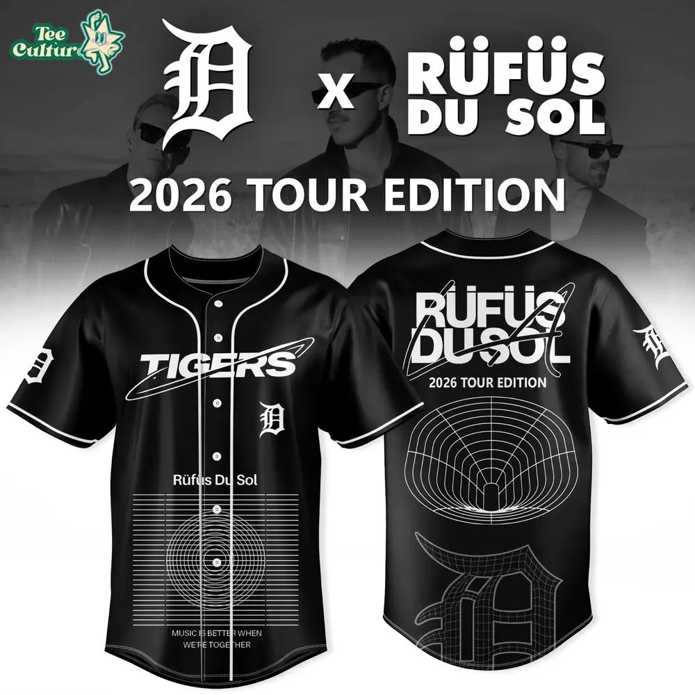 Detroit Tigers x Rufus Du Sol & Flight Facilities 2026 Tour Limited Baseball Jersey