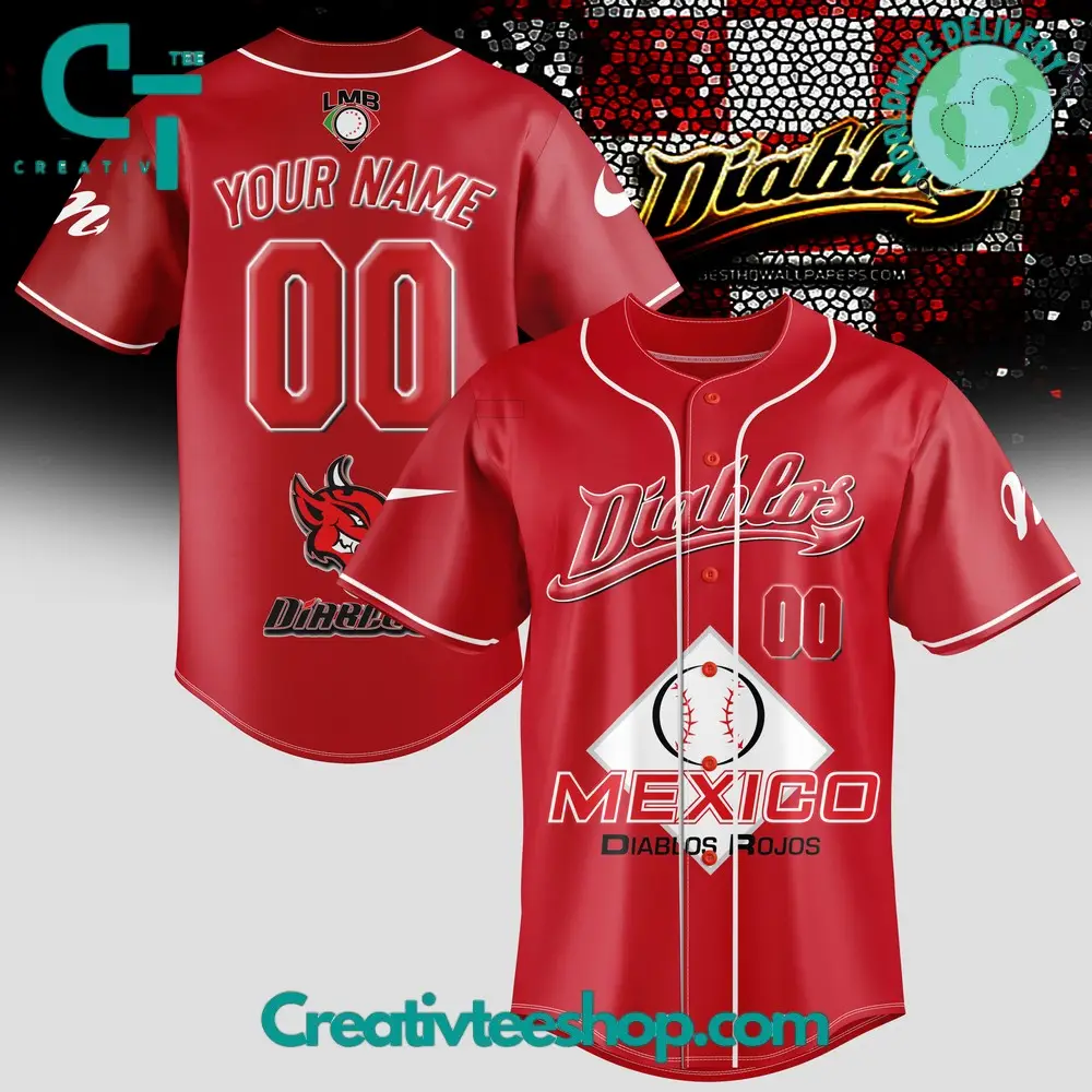 Diablos Rojos Del Mexico 2024 Baseball Jersey