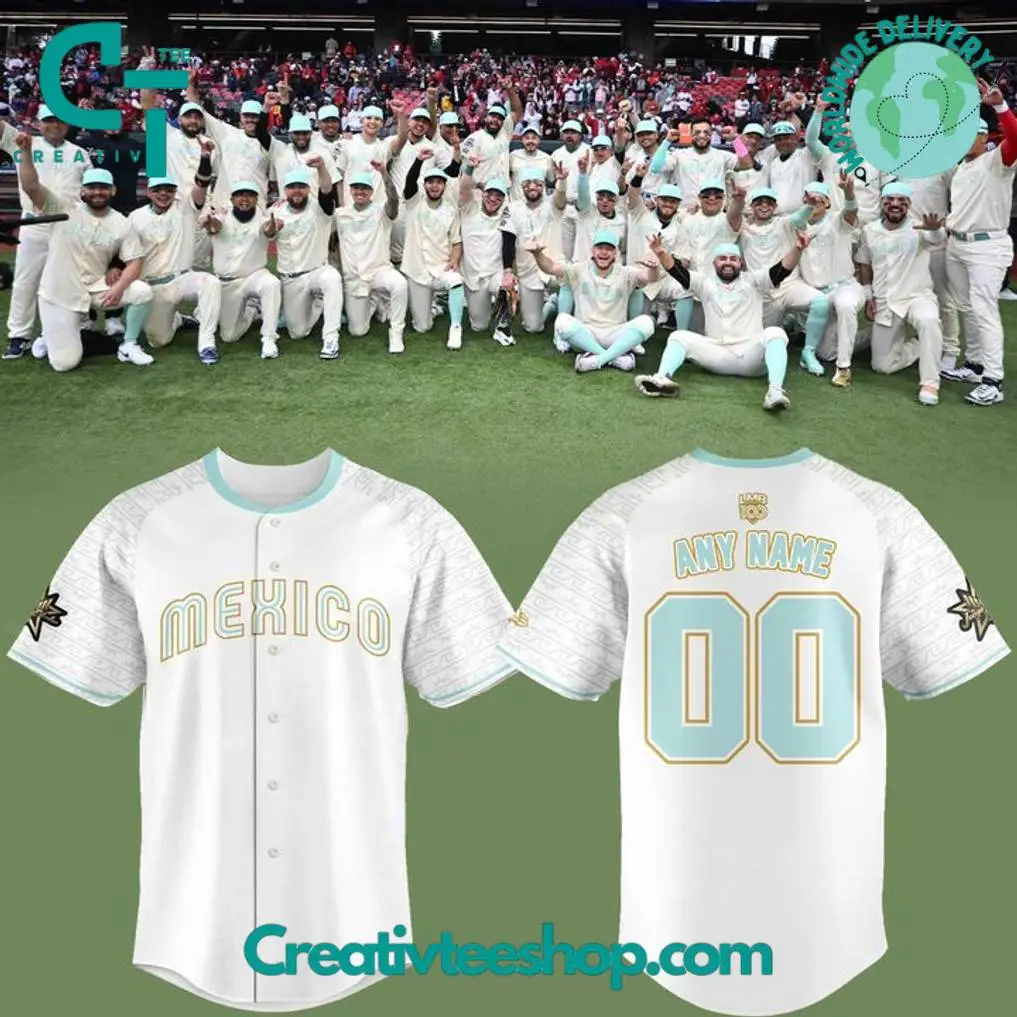 Diablos Rojos Del Mexico Seleccion Mexico Juego De Estrellas 2025 Hombre Custom Jersey