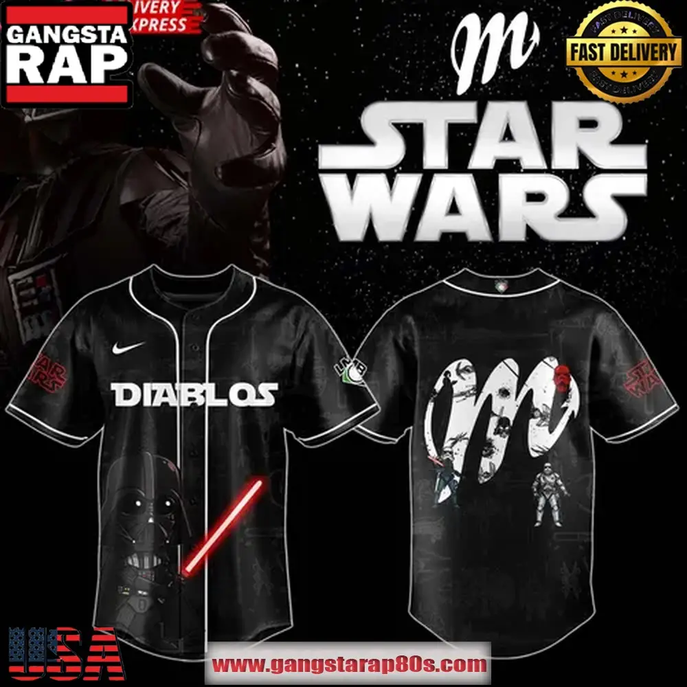 Diablos Rojos del M?xico x STAR WARS Night 2025 Custom Baseball Jersey Shirt Diablos Rojos del M?xico x STAR WARS Night 2025 Custom Baseball Jersey Shirt - Image 1