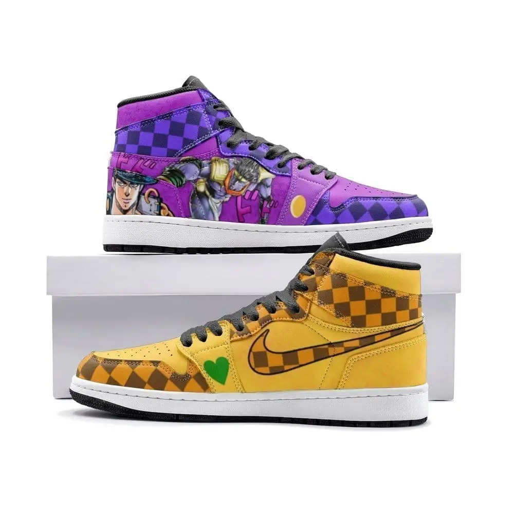 Dio Vs Jotaro Air Jordan 1 High Top Shoes Dio Vs Jotaro Air Jordan 1 High Top Shoes - Image 1