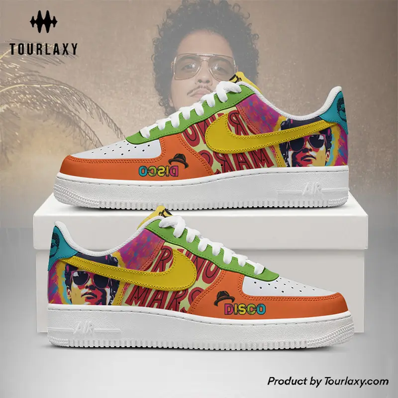 Disco Bruno Mars Air Force 1 Shoes  