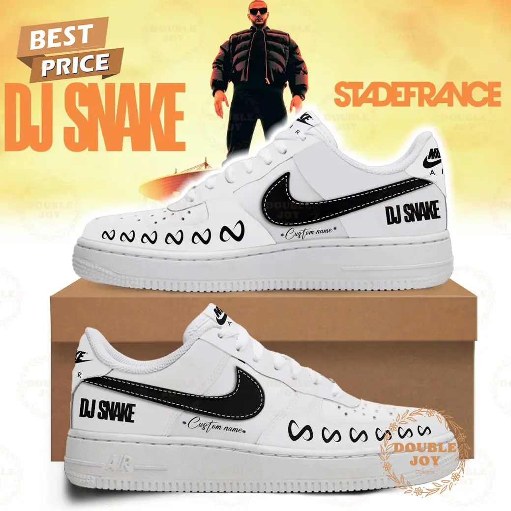DJ Snake The Final Show StadeFrance 2025 Custom Name Air Force 1 Sneakers