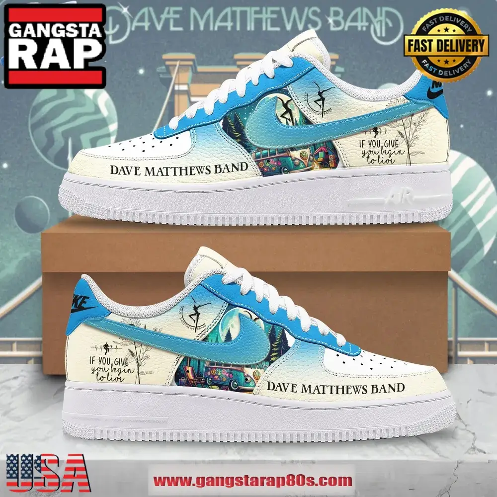 DMB You Might Die Trying Air Force 1 Running Sneakers Shoes DMB You Might Die Trying Air Force 1 Running Sneakers Shoes - Image 1