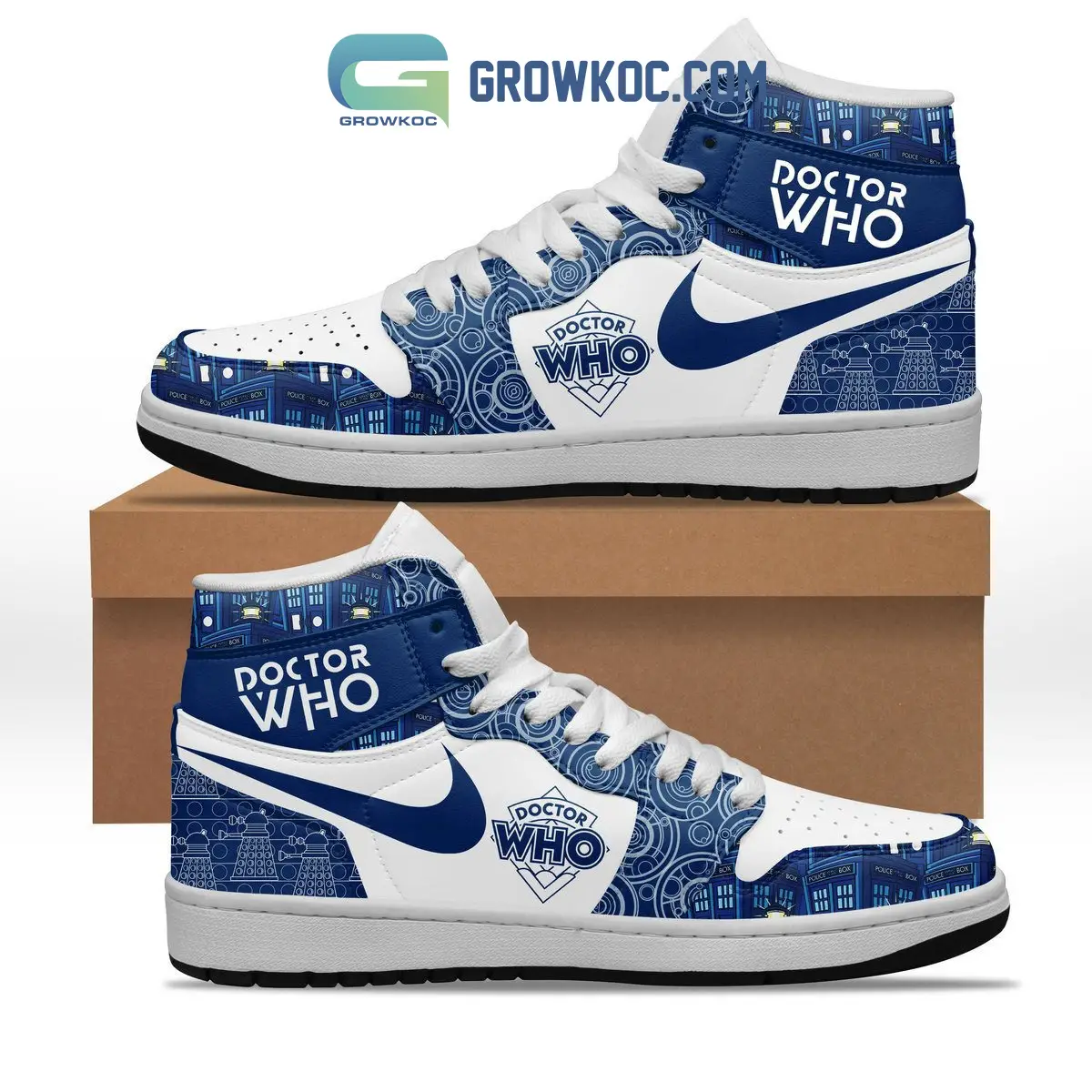 Doctor Who Series Fan Air Jordan 1 Shoes Sneaker Doctor Who Series Fan Air Jordan 1 Shoes Sneaker - Image 1