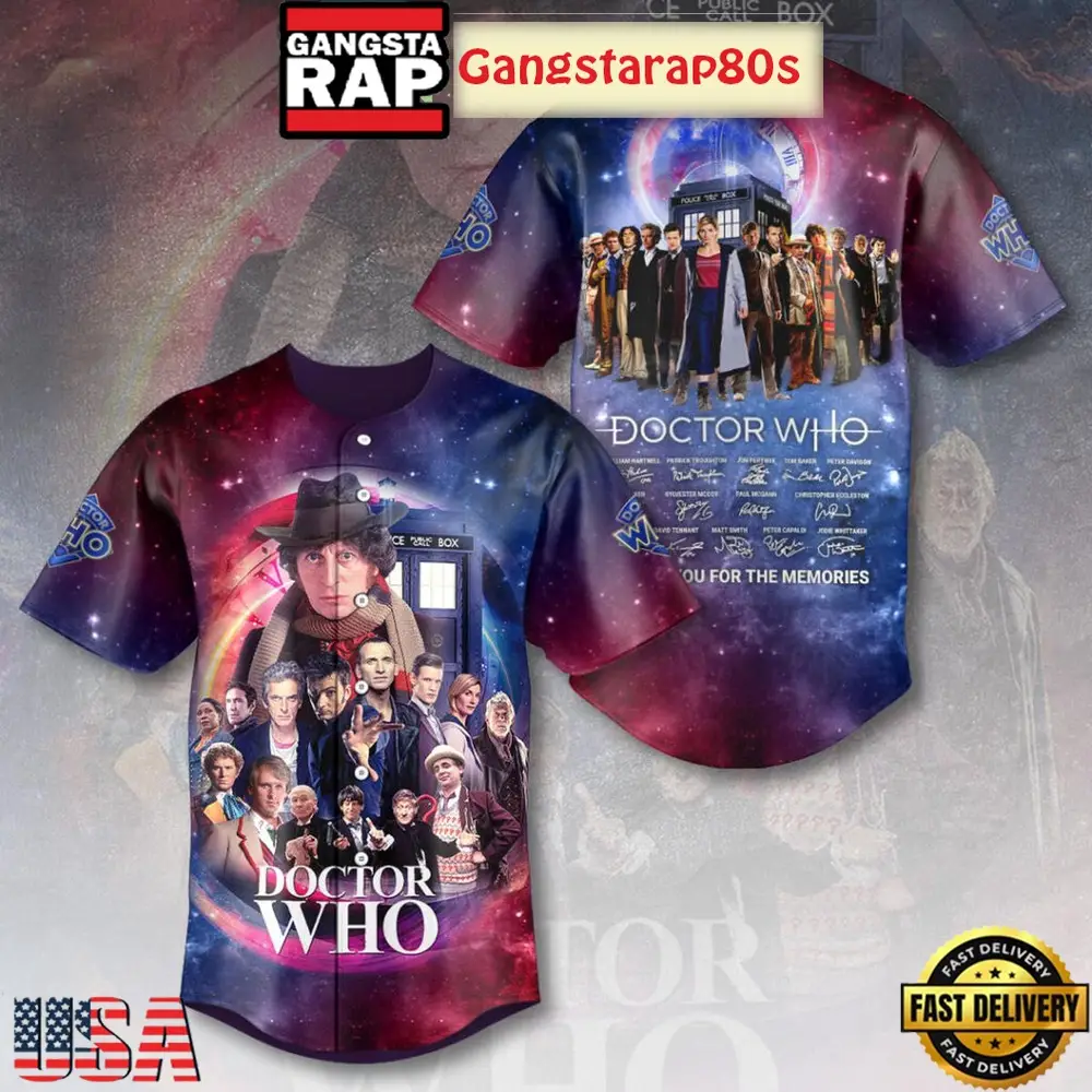 Doctor Who Thanks You For The Memories Baseball Jersey Doctor Who Thanks You For The Memories Baseball Jersey - Image 1