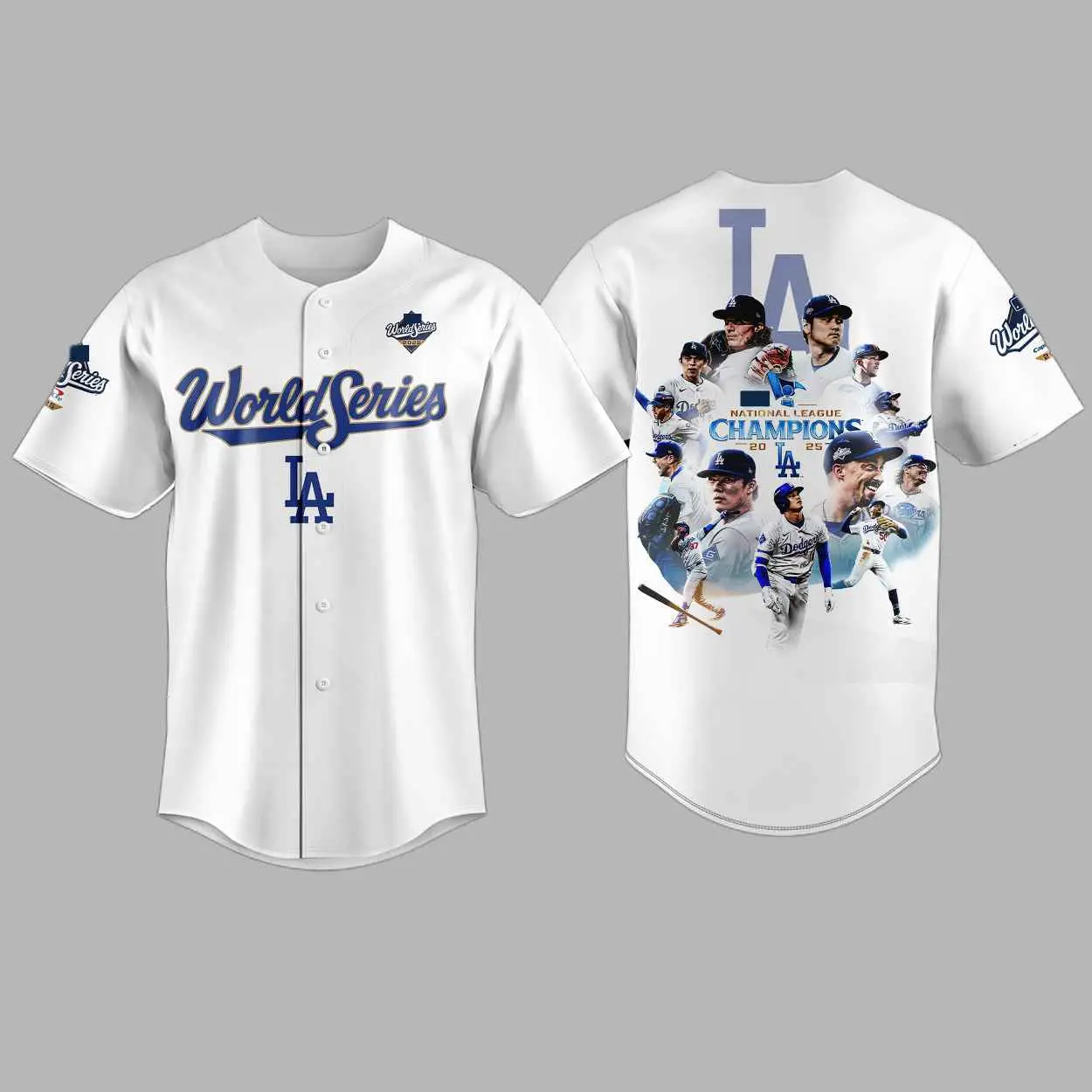 Dodgers 2025 World Series Baseball Jersey - Tazila
