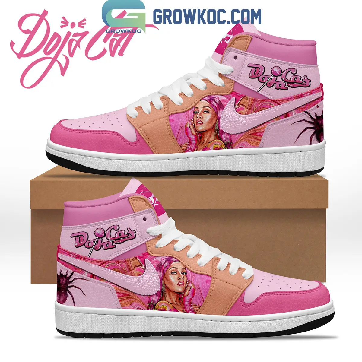 Doja Cat Paint The Town Red Fan Love Air Jordan 1 Shoes