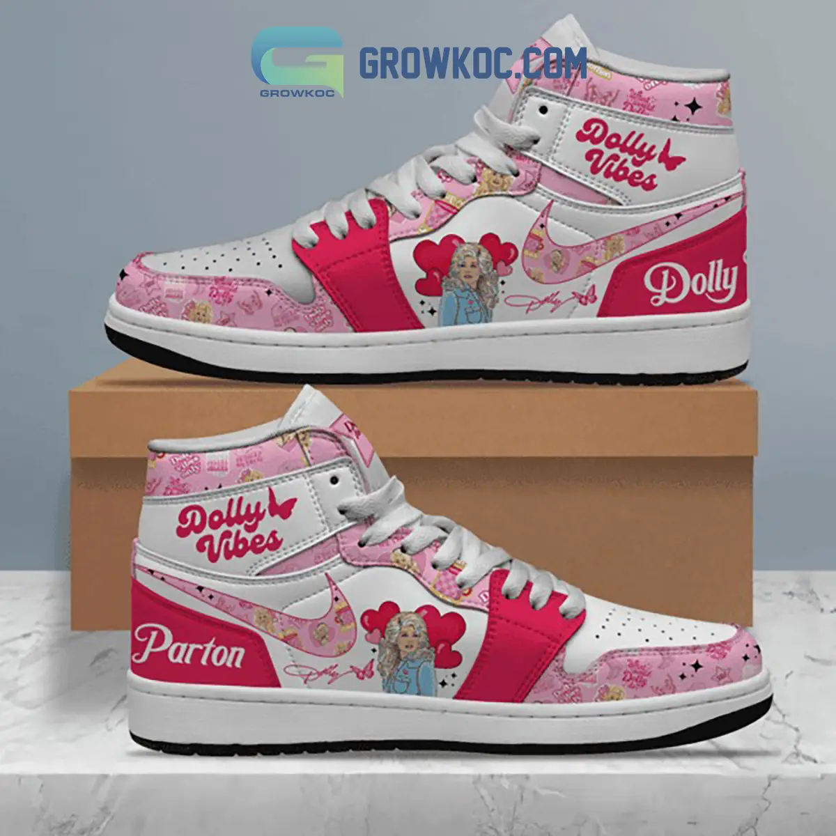 Dolly Parton Love Air Jordan 1 Shoes Dolly Parton Love Air Jordan 1 Shoes - Image 1