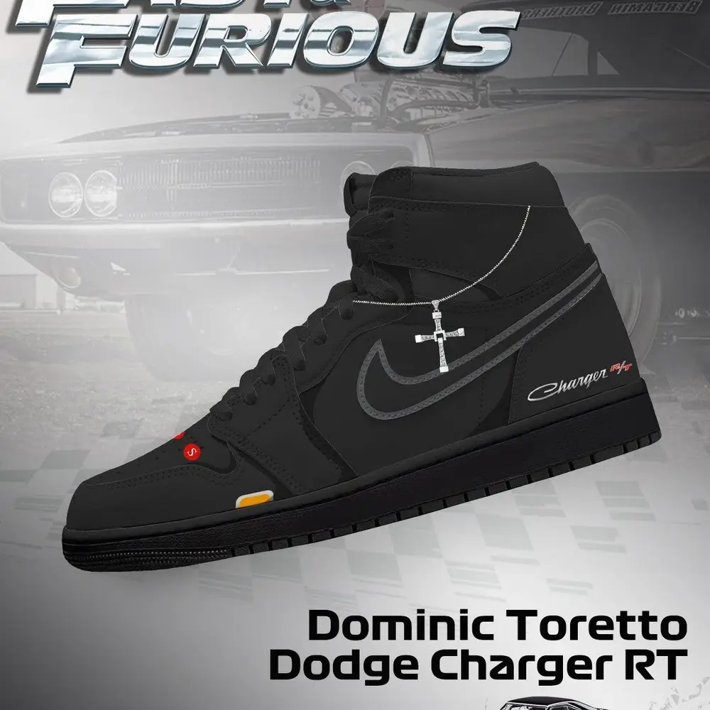 Dominic Toretto Charger RT V.1 Fast and Furious High Top Shoes