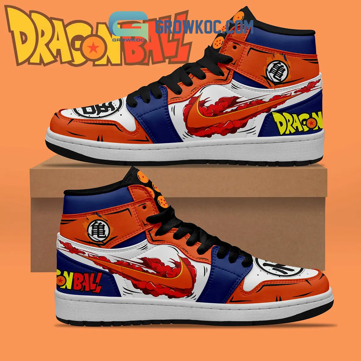 Dragon Ball Songoku Fan Air Jordan 1 Shoes Sneaker Dragon Ball Songoku Fan Air Jordan 1 Shoes Sneaker - Image 1