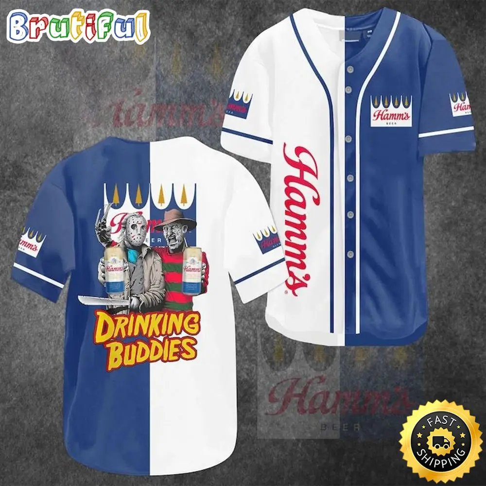 Drinking Buddies Hamm'S Beer Baseball Jersey