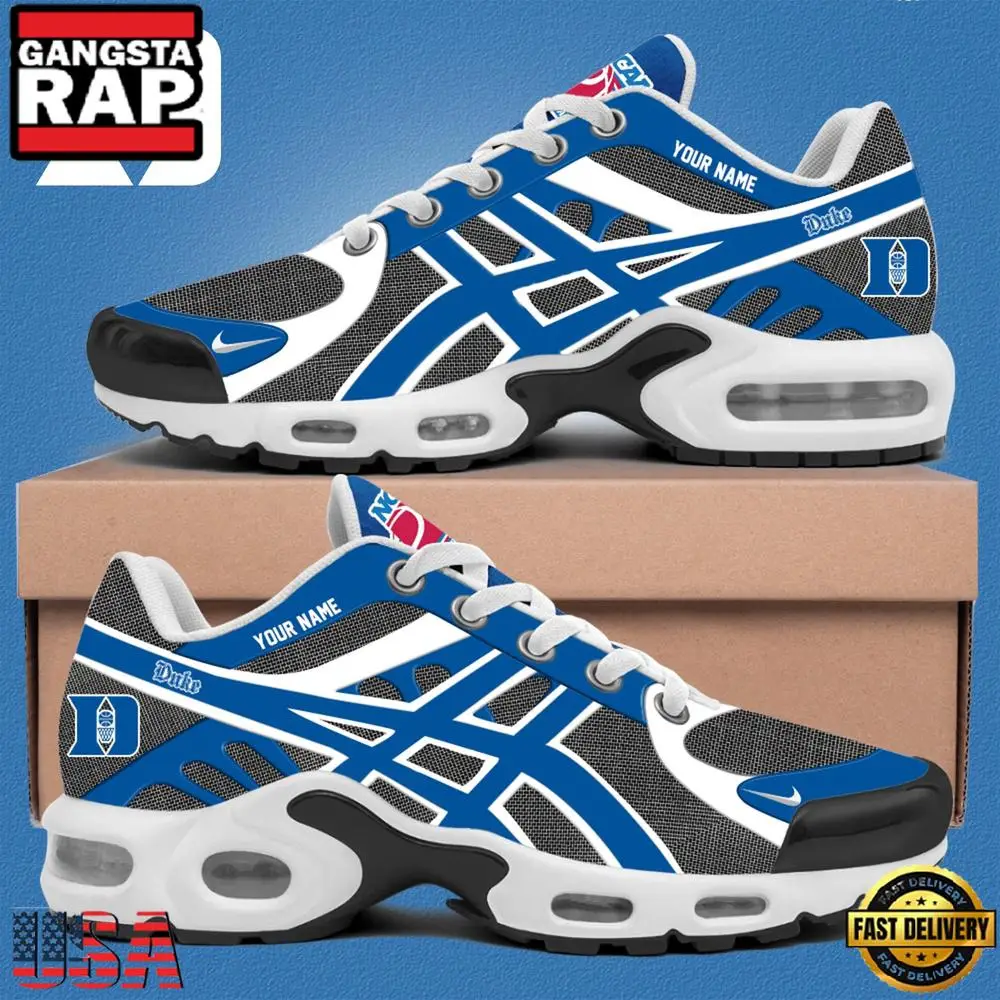 Duke Blue Devils Men’s Basketball 2025 Custom Air Max Plus Shoes Running Sneakers