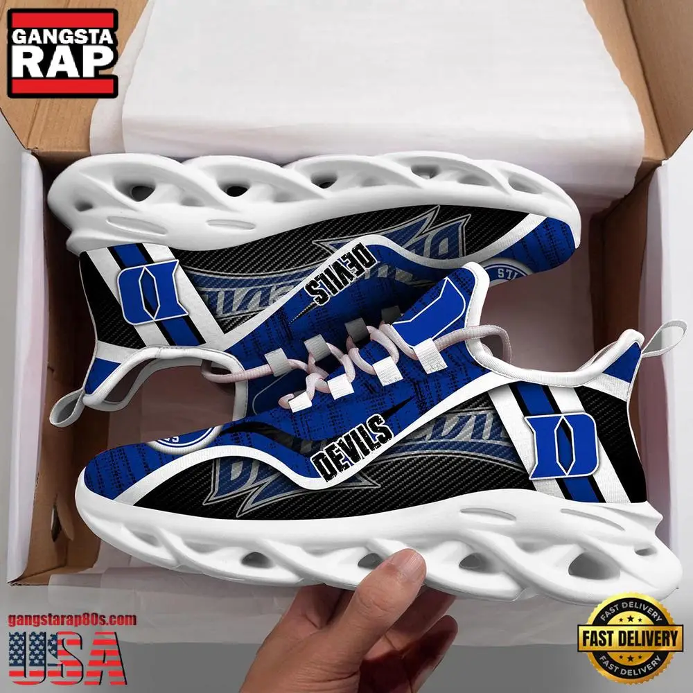 Duke Blue Devils NCAA Clunky New Design Max Soul Shoes, Running Sneakers