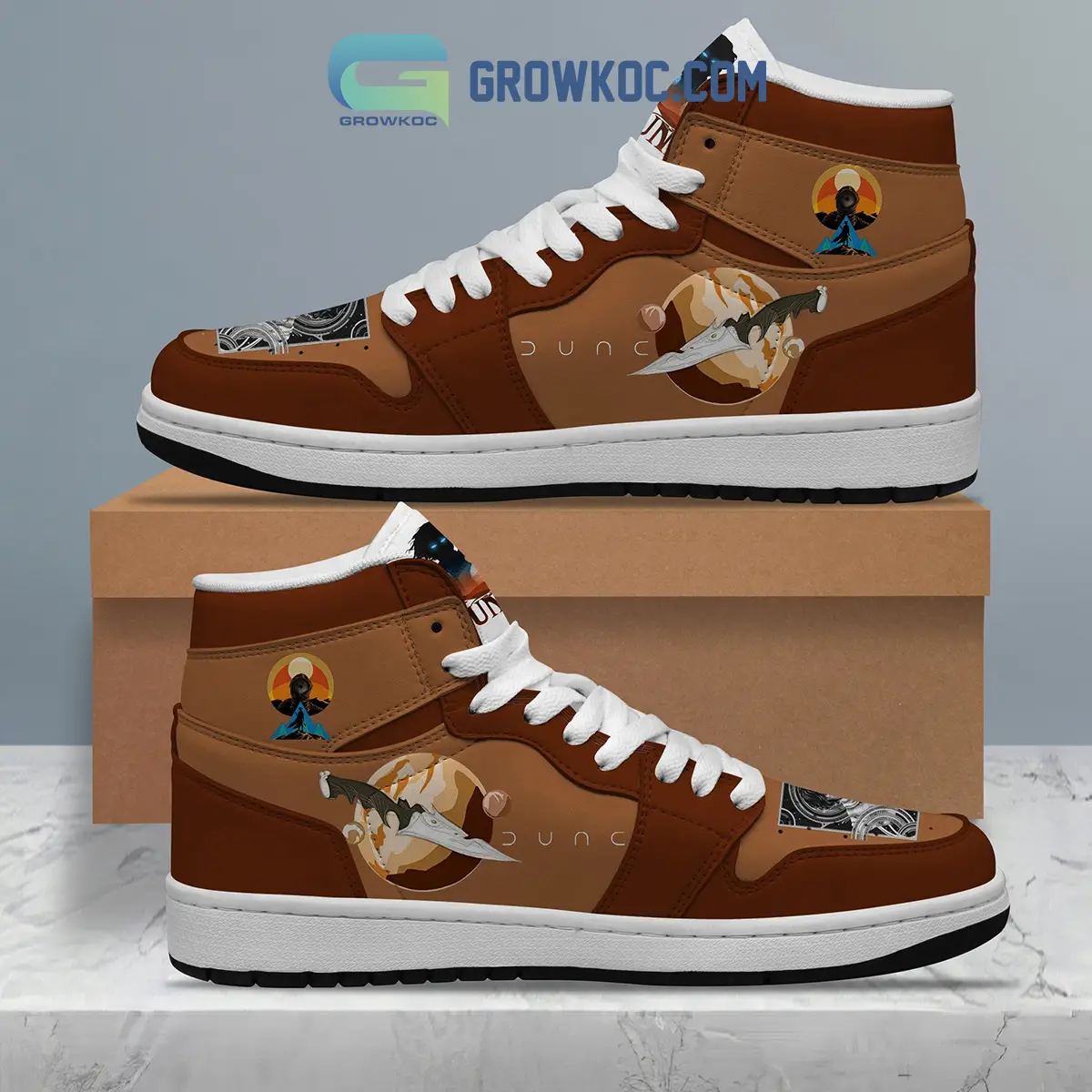 Dune Movie House Atreides Fan Air Jordan 1 Shoes Dune Movie House Atreides Fan Air Jordan 1 Shoes - Image 1