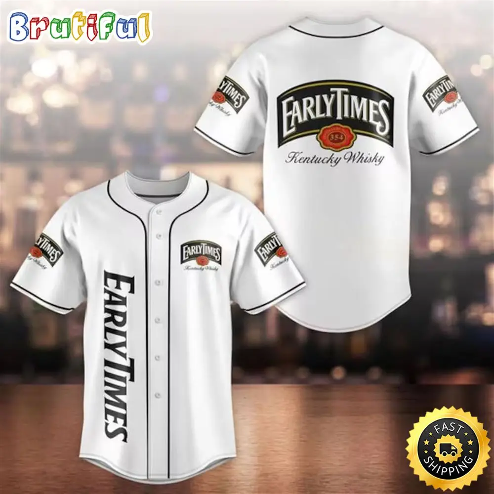 Early Times Whisky Baseball Jersey Beer Love