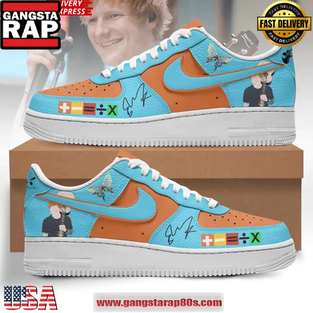 Ed Sheeran Tour Signature New Design Air Force 1 Sneakers Shoes