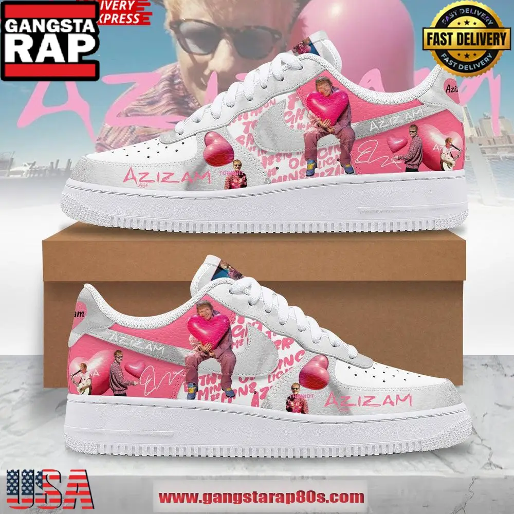 Ed Sheeran x Azizam Limited Edition Air Force 1 Sneakers Shoes Ed Sheeran x Azizam Limited Edition Air Force 1 Sneakers Shoes - Image 1