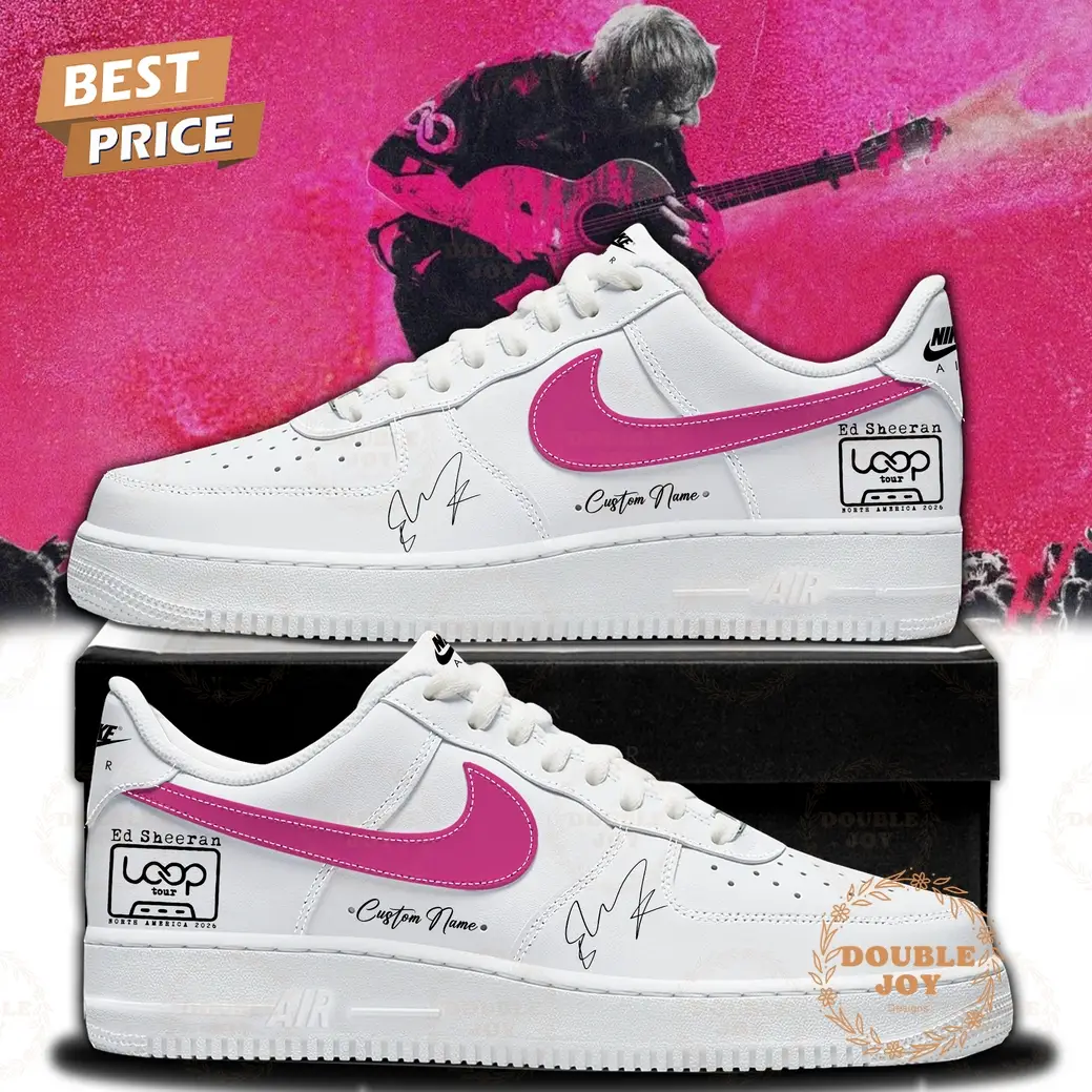 Ed Sheeran x Loop Tour 2025 Custom Name Air Force 1 Sneakers