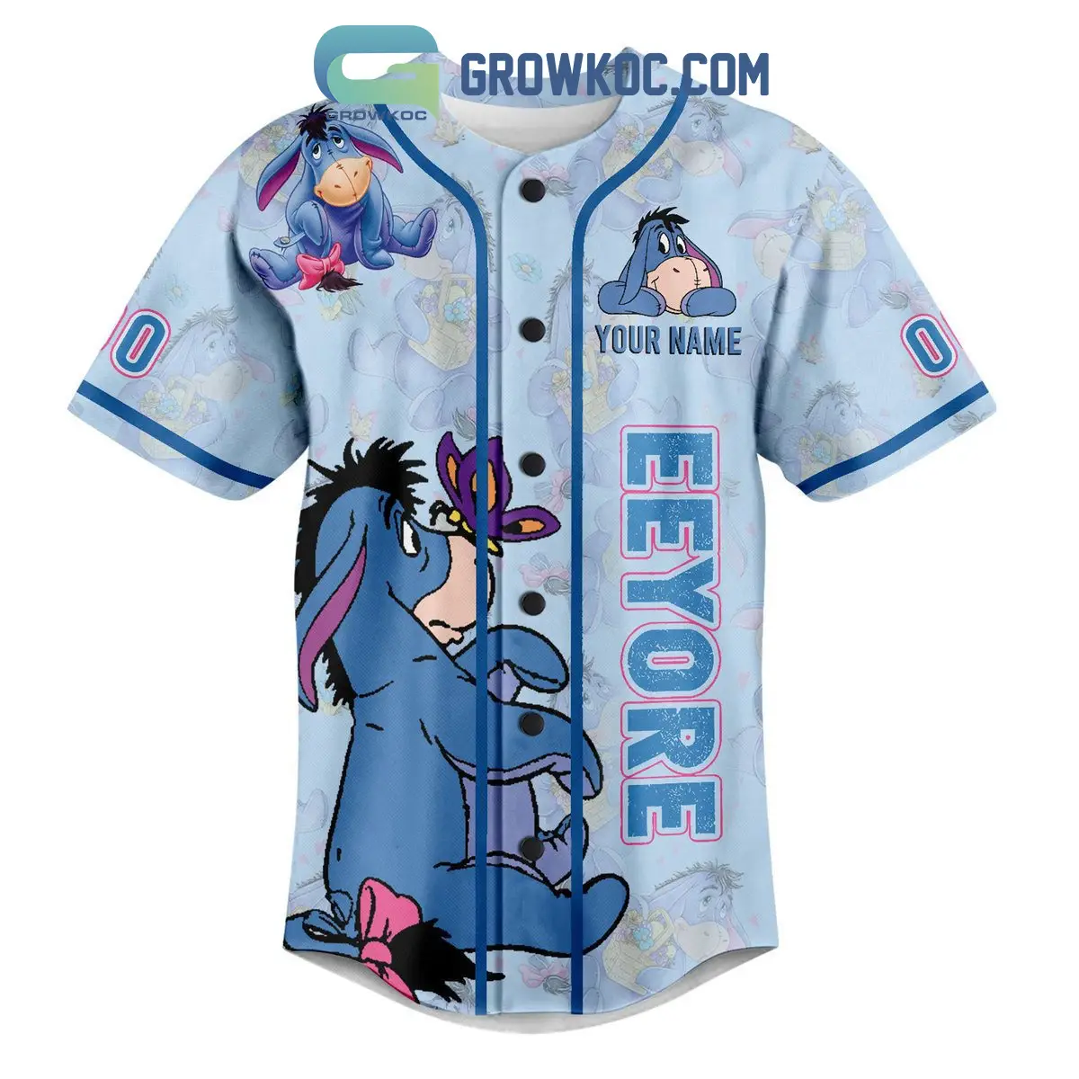 Eeyore Is My Spirit Animal Personalized Baseball Jersey