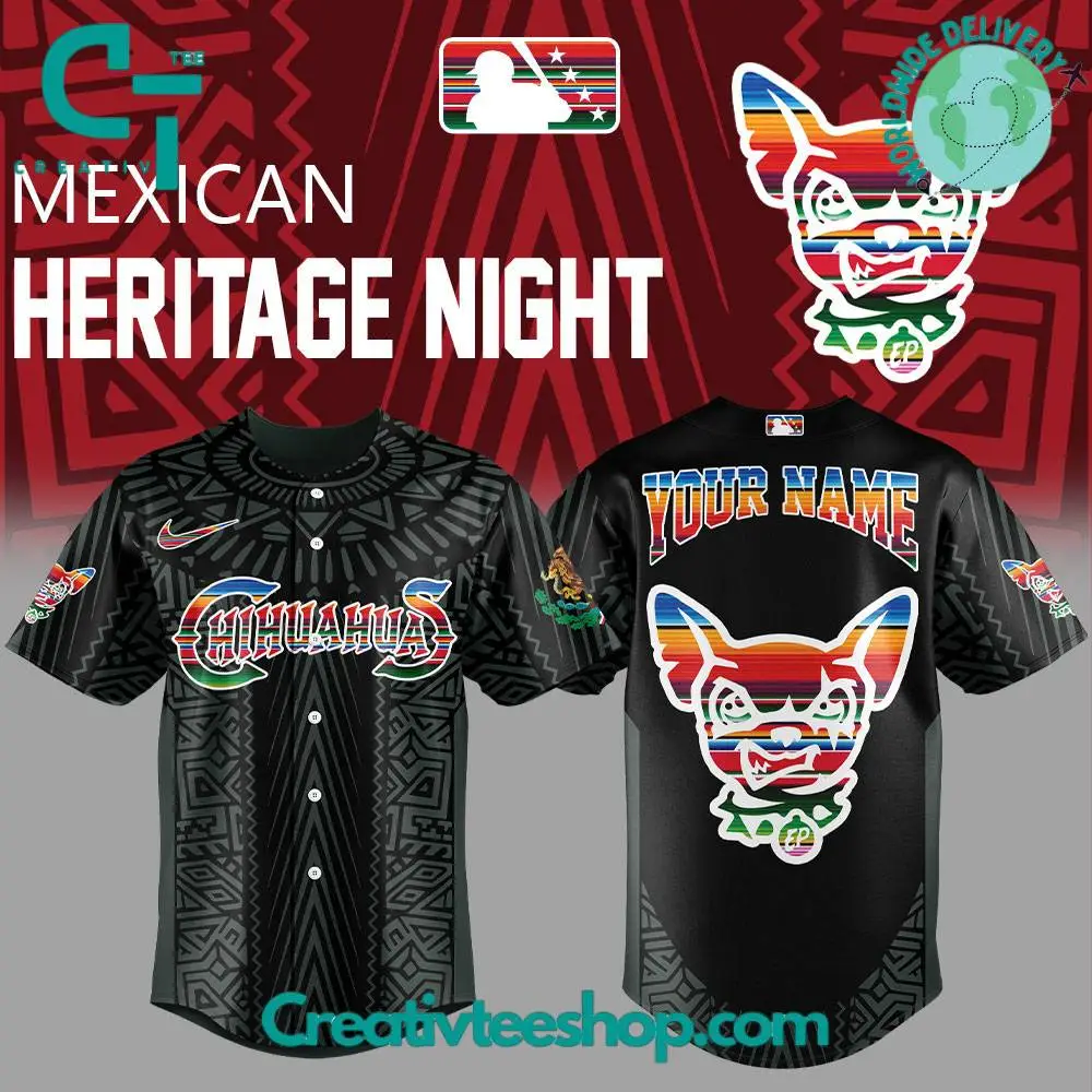El Paso Chihuahuas Mexican Heritage Night Special Baseball Jersey
