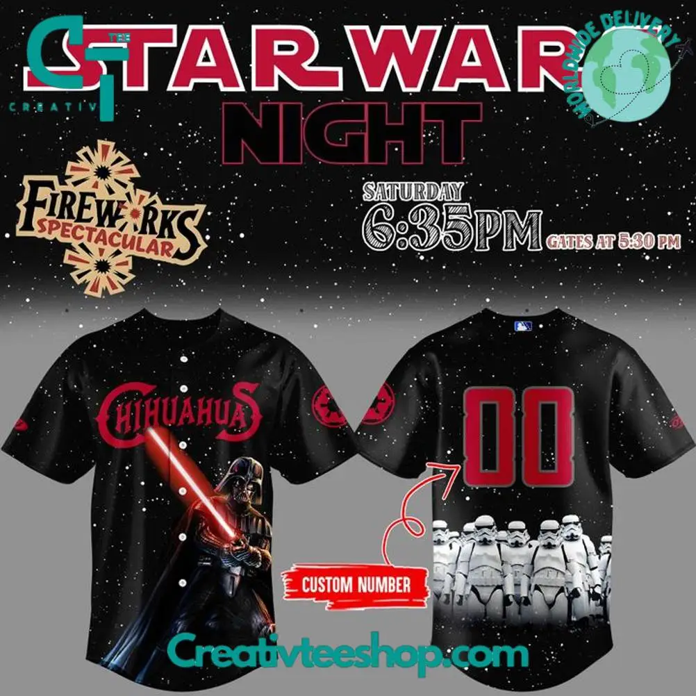 El Paso Chihuahuas X Star Wars Night 2025 Baseball Jersey