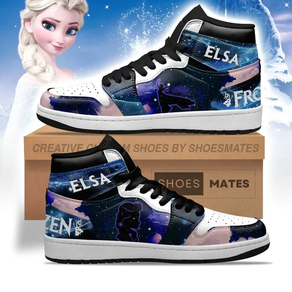 Elsa Frozen AJ1 High Top Shoes