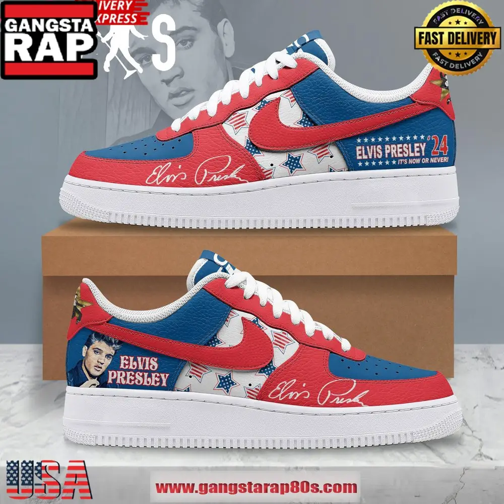 Elvis Presley For President New Design Air Force 1 Sneakers Shoes