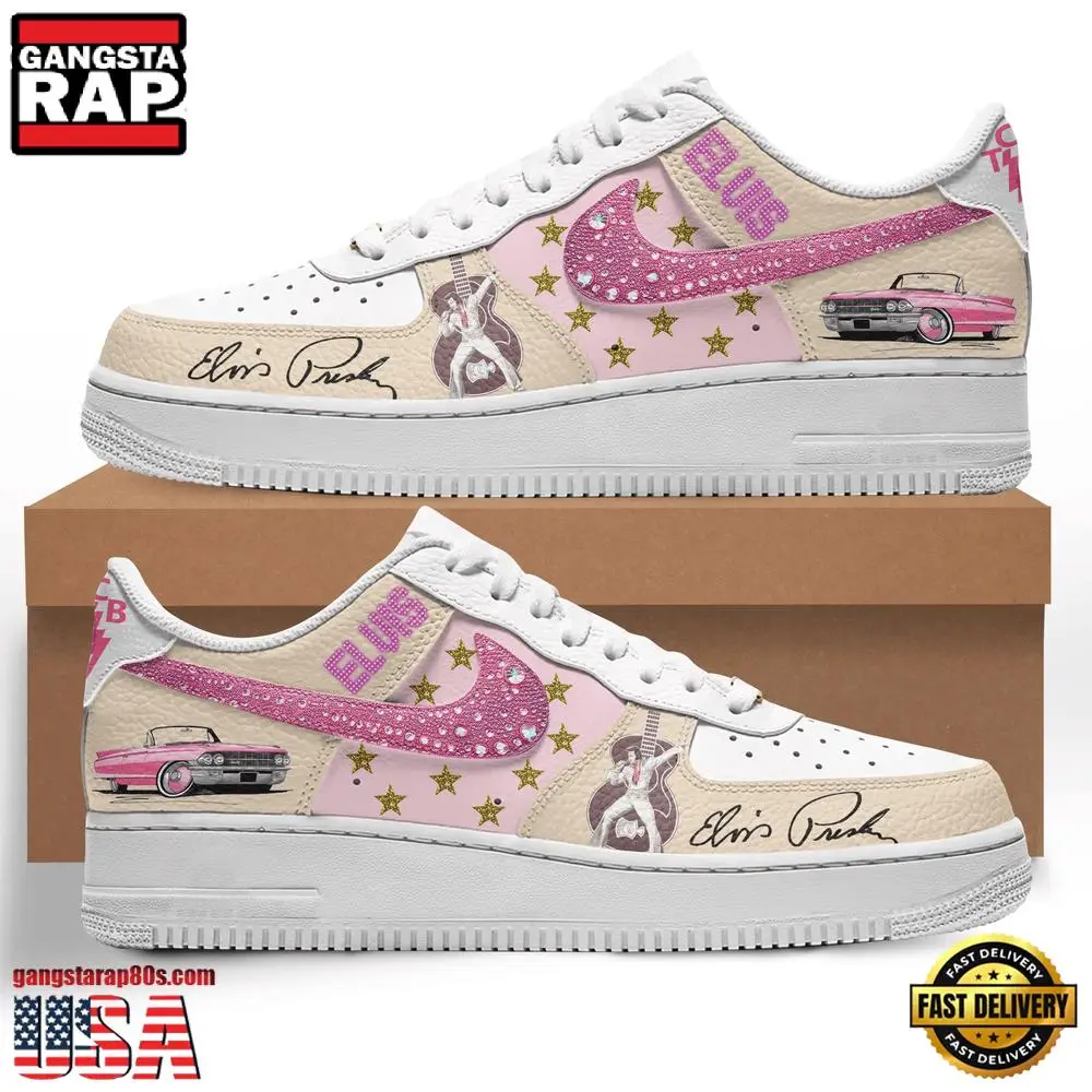 Elvis Presley Music Fans Lover Air Force 1 Sneaker Shoes Elvis Presley Music Fans Lover Air Force 1 Sneaker Shoes - Image 1