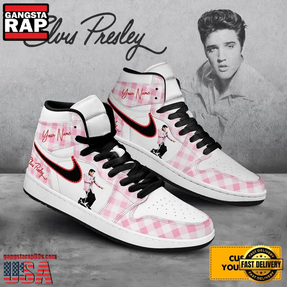 Elvis Presley Music Fans Lover Custom Name Air Force 1 Sneaker Shoes Elvis Presley Music Fans Lover Custom Name Air Force 1 Sneaker Shoes - Image 1