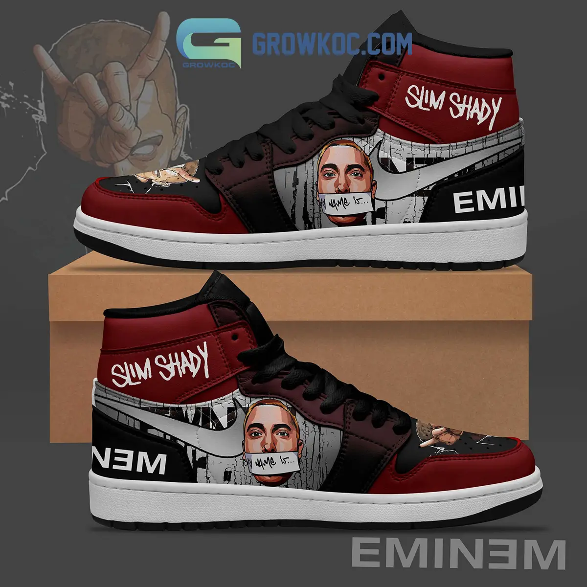 Eminem Slim Shady Air Jordan 1 Shoes Eminem Slim Shady Air Jordan 1 Shoes - Image 1