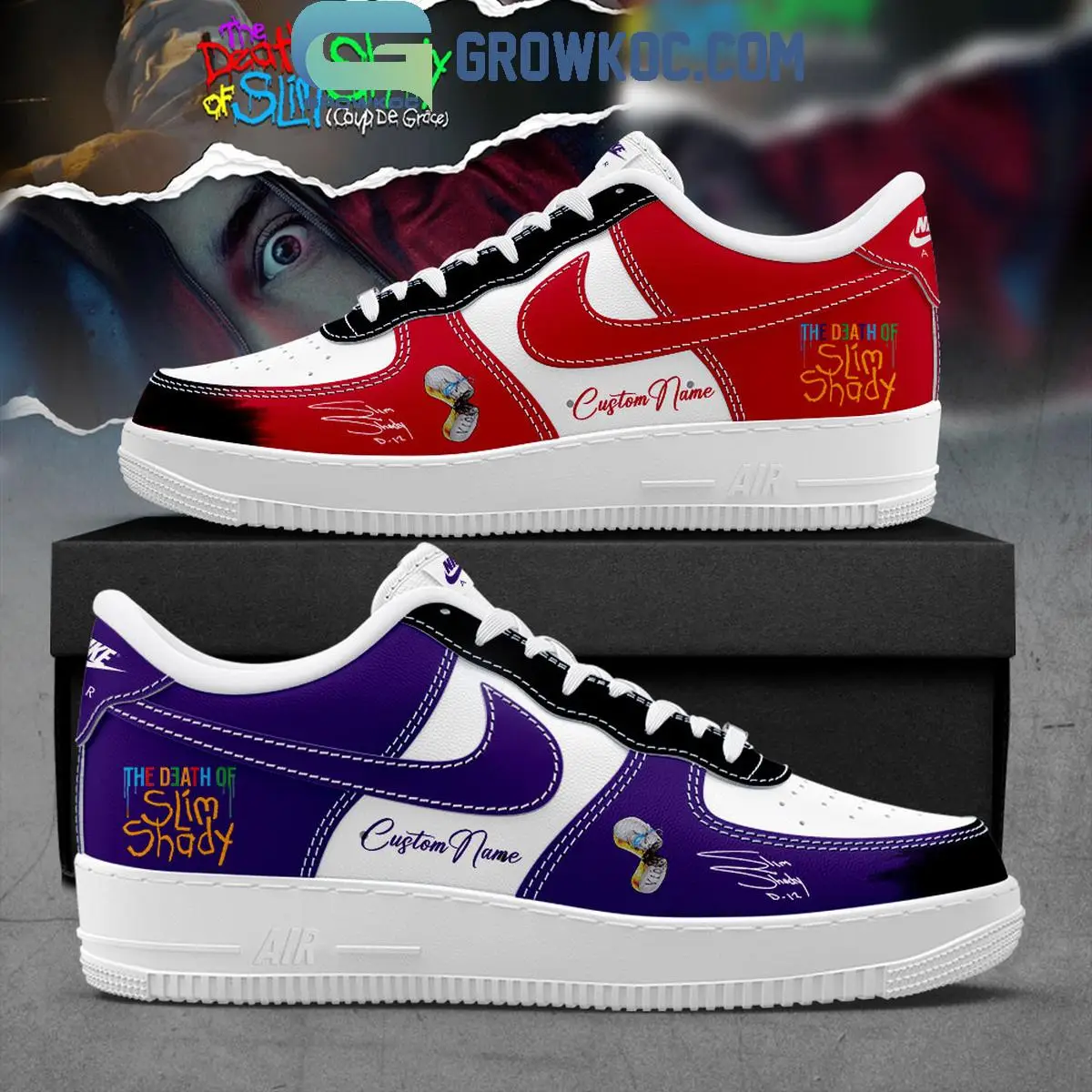 Eminem The Death Of Slim Shady Air Force 1 Shoes