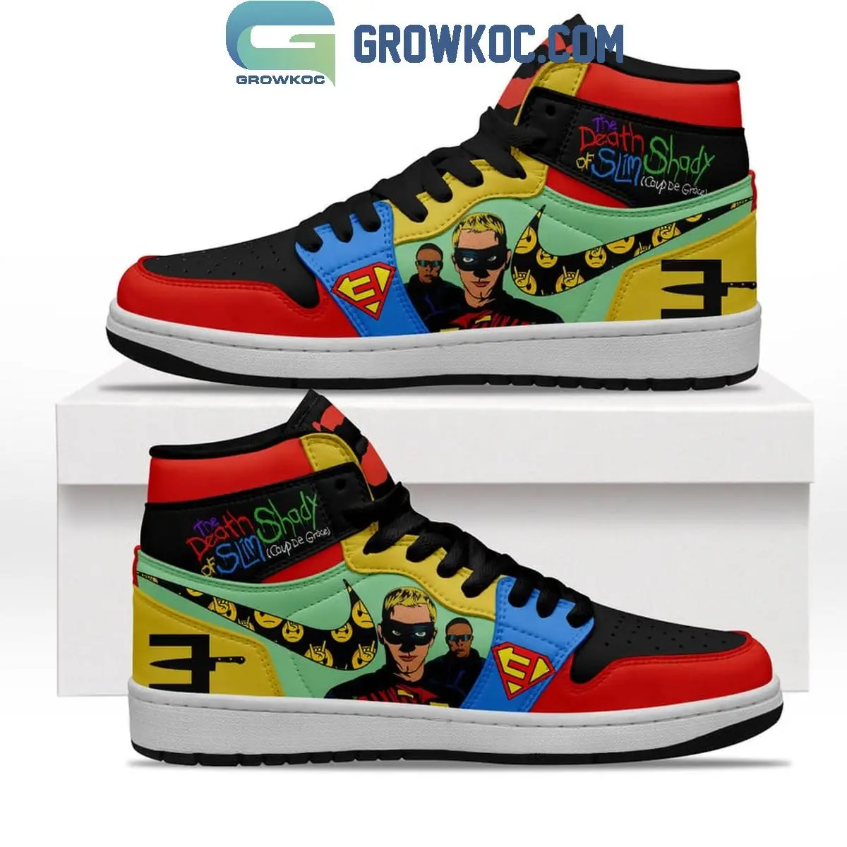 Eminem Without Me Slim Shady Ronin Dr. Dre Fan Air Jordan 1 Shoes