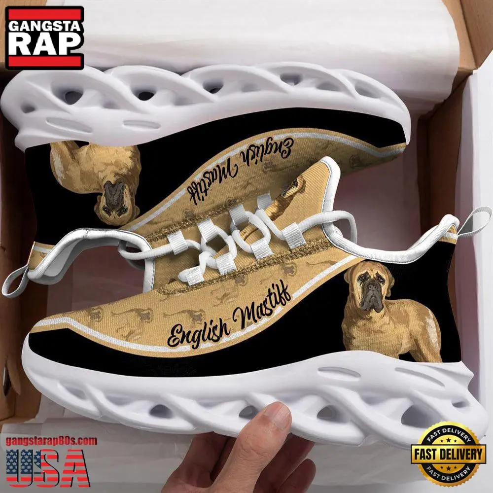 English Mastiff Dogs Lover Max Soul Shoes, Running Sneakers