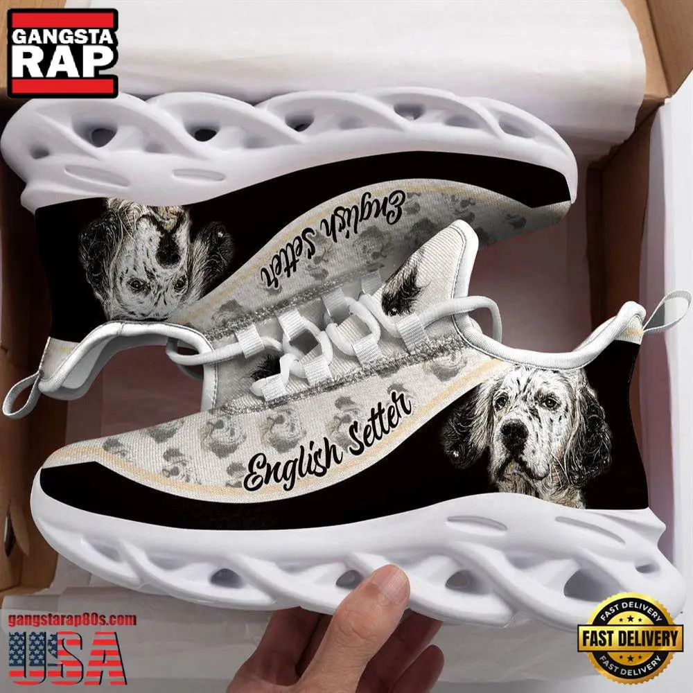 English Setter Dogs Lover Max Soul Shoes, Running Sneakers