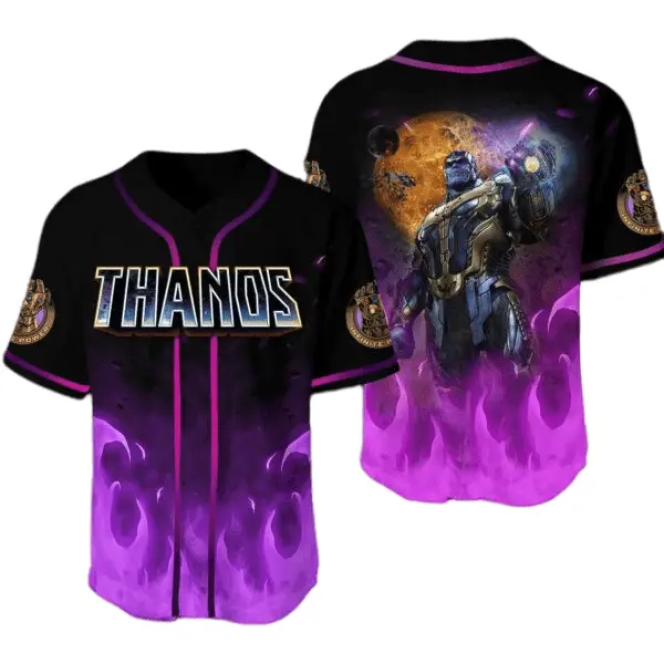 Epic Thanos Baseball Jersey – Cosmic Style For Marvel Fans , Limited Edition Gear