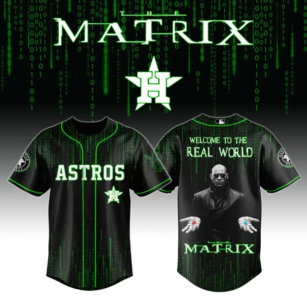 Exclusive Astros Matrix Baseball Jersey - Welcome To The Real World In Style!