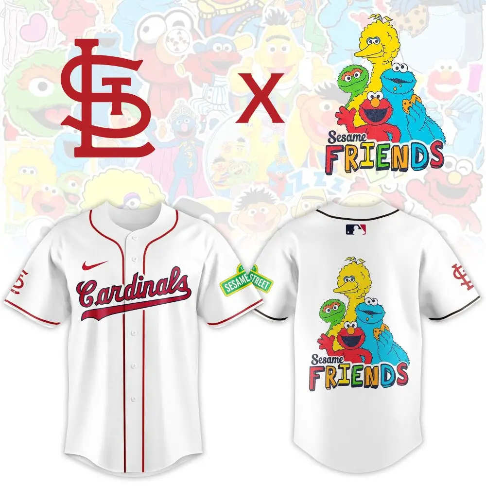 Exclusive Cardinals X Sesame Street Jersey - Limited Edition Fan Gear! Exclusive Cardinals X Sesame Street Jersey - Limited Edition Fan Gear! - Image 1