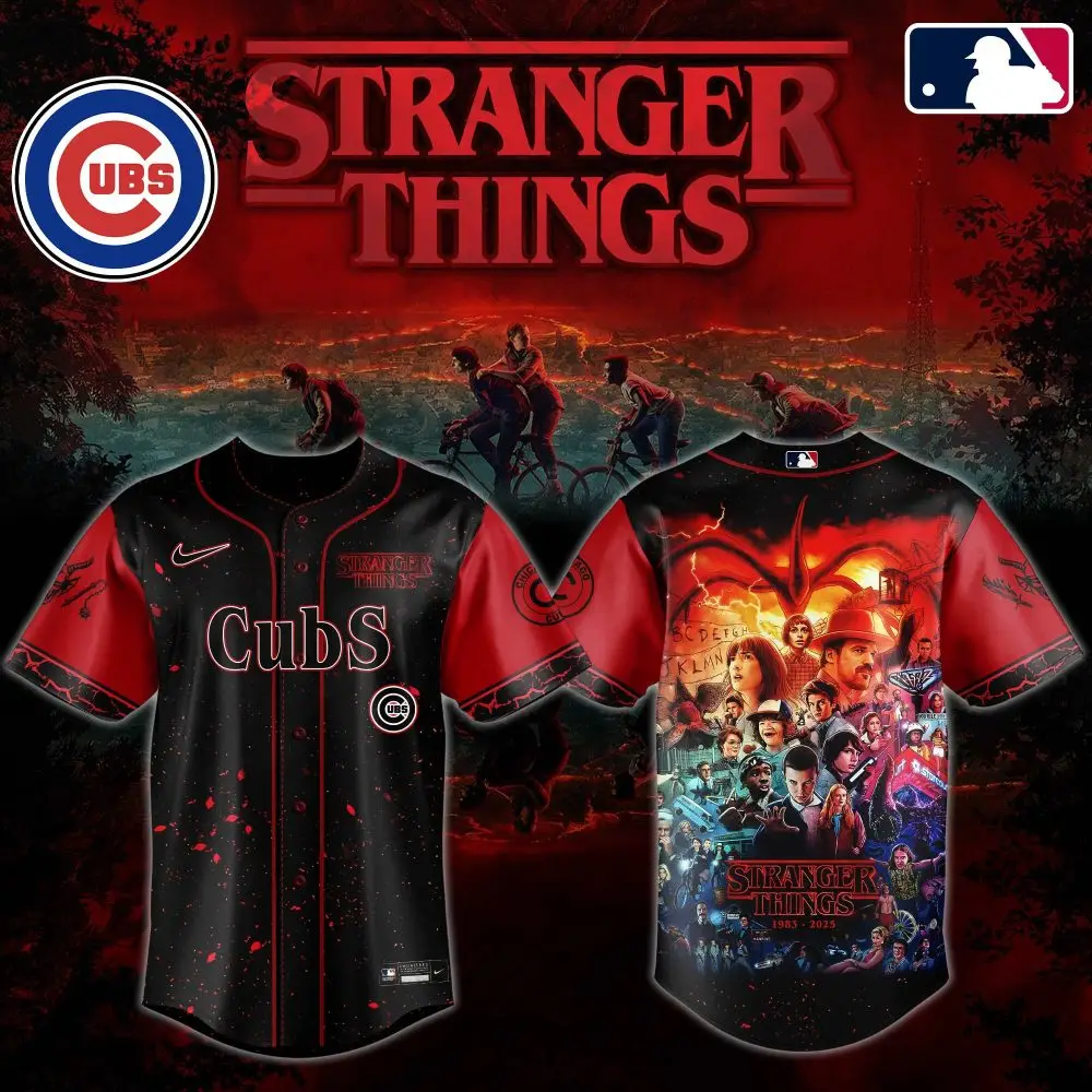 Exclusive Cubs X Stranger Things Jersey - Limited Edition Mlb Fan Gear
