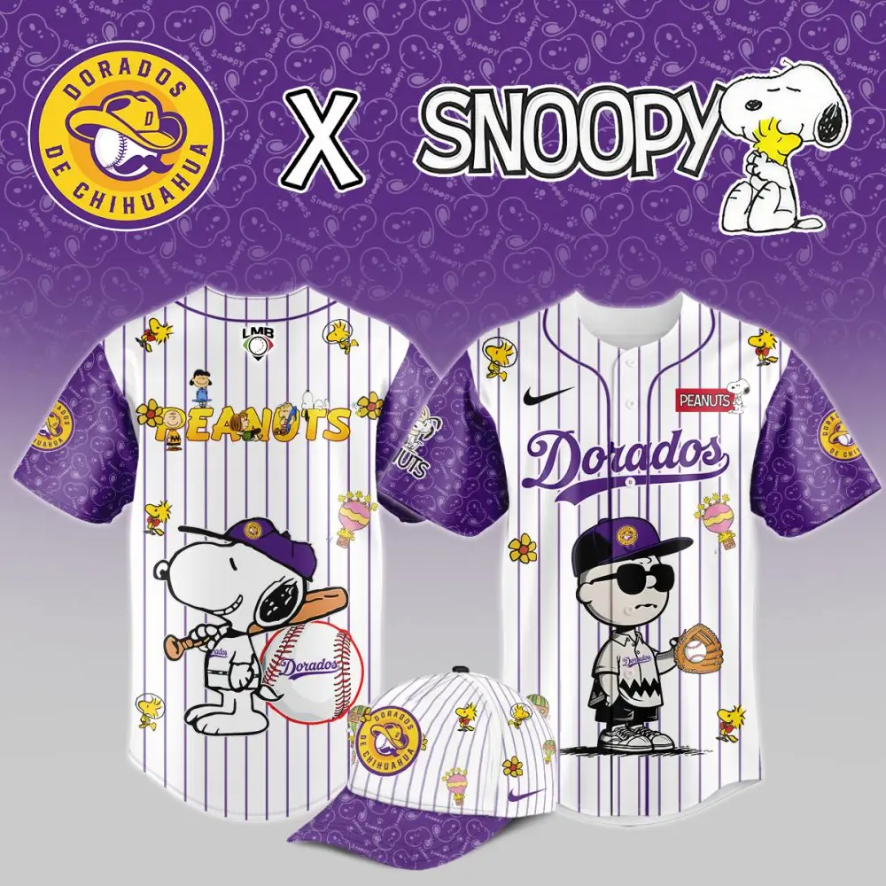 Exclusive Dorados X Snoopy Baseball Jersey – Limited Edition Peanuts Design