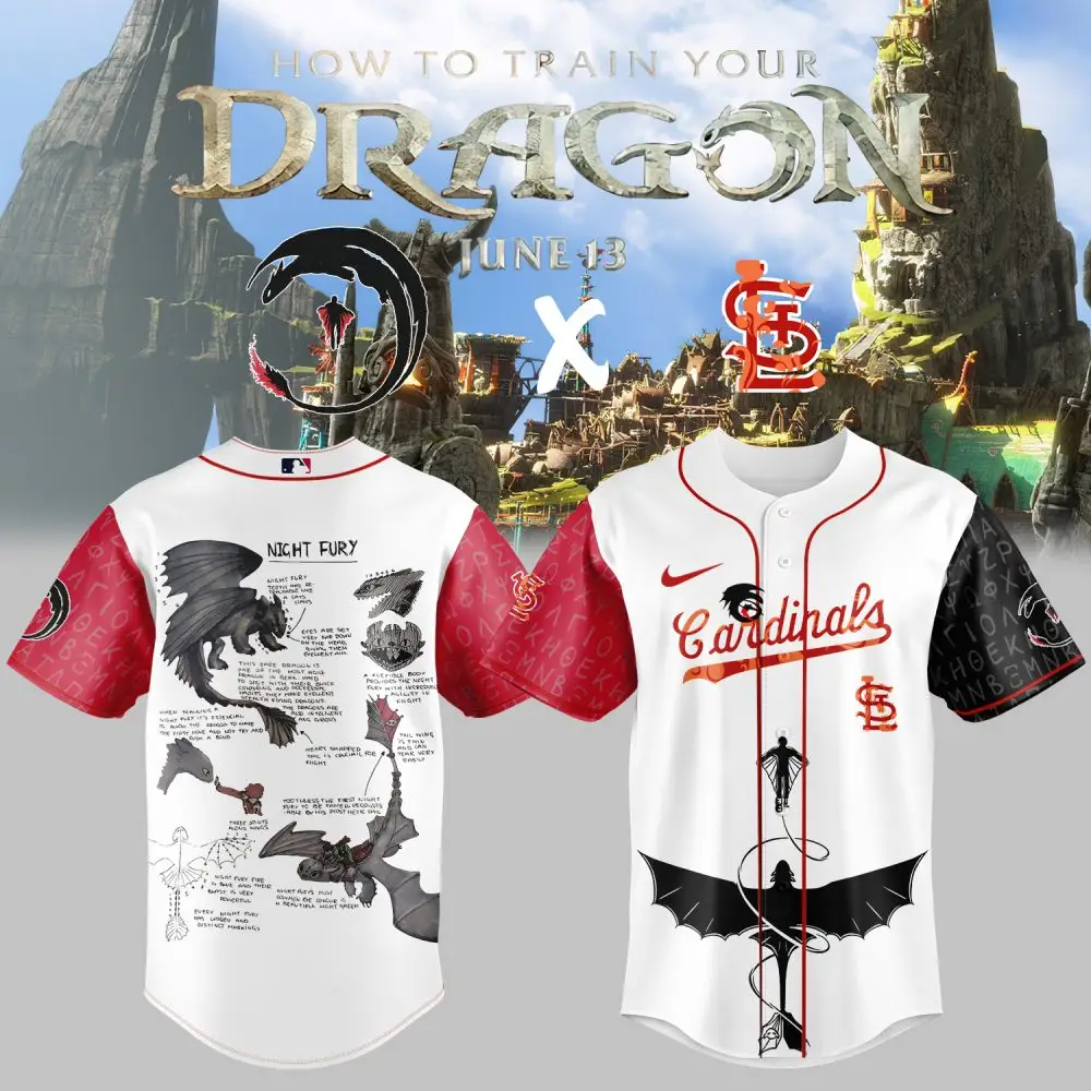 Exclusive How To Train Your Dragon X Cardinals Jersey – Perfect For Fans & Collectors!