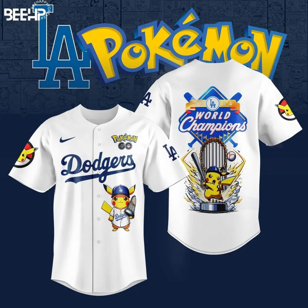 Exclusive La Baseball X Pokémon Pikachu Champions Jersey - Limited Edition!