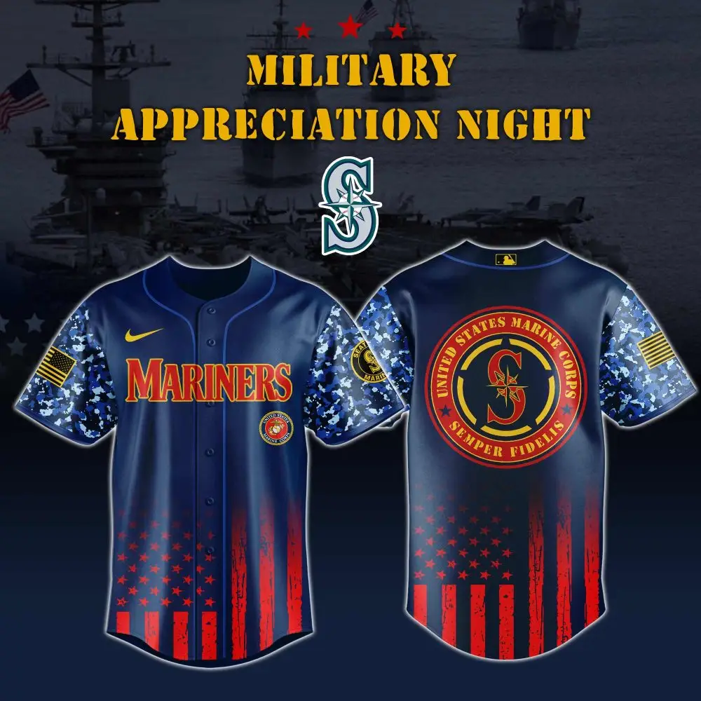 Exclusive Military Appreciation Night Mariners Jersey - Limited Edition Camo Design