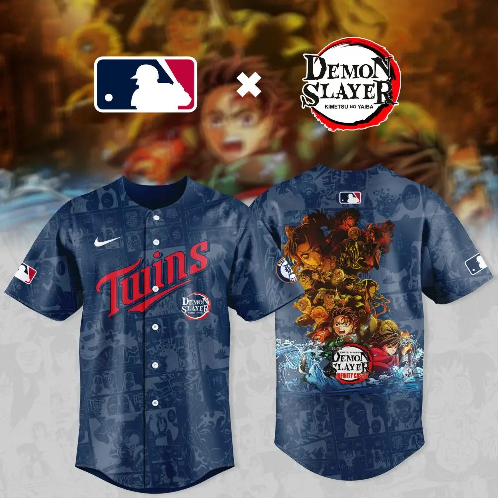 Exclusive Mlb X Demon Slayer Anime Jersey - Limited Edition Fan Gear