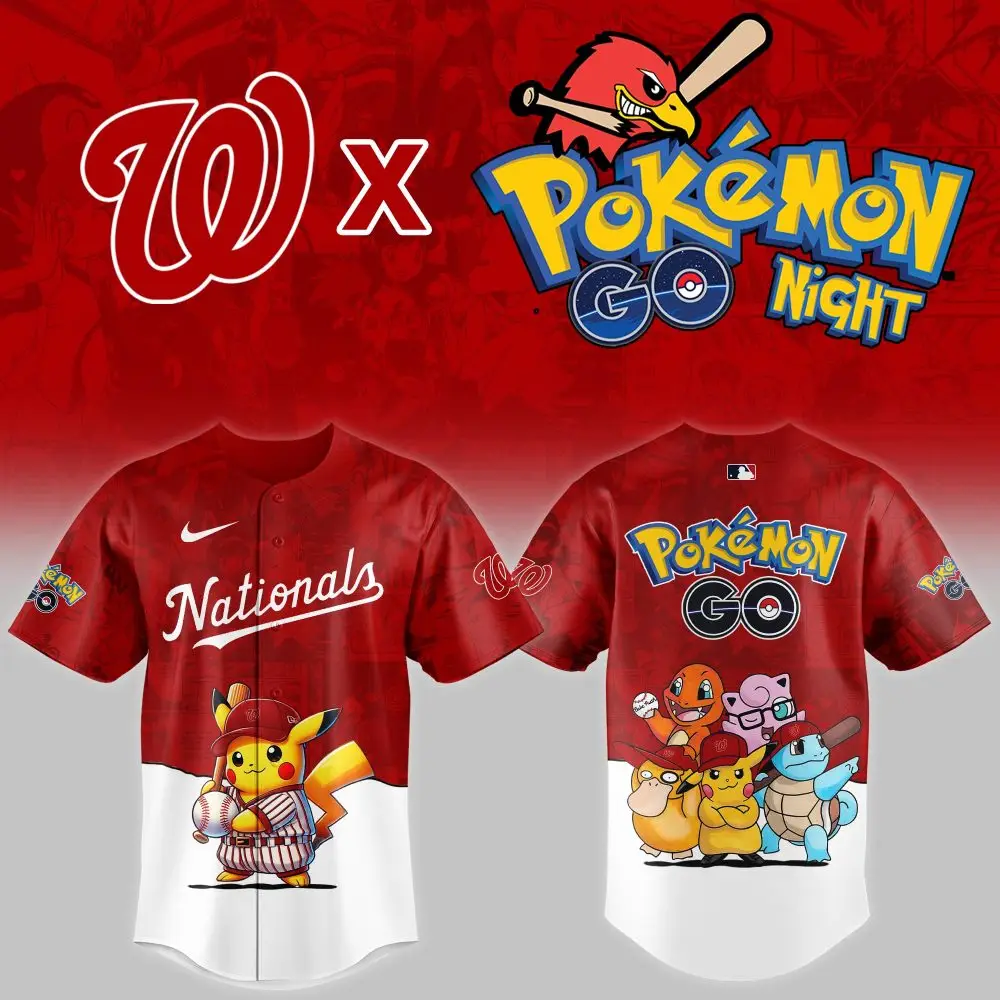 Exclusive Nationals X Pokémon Go Night Jersey – Catch 'Em All Style! Exclusive Nationals X Pokémon Go Night Jersey – Catch 'Em All Style! - Image 1
